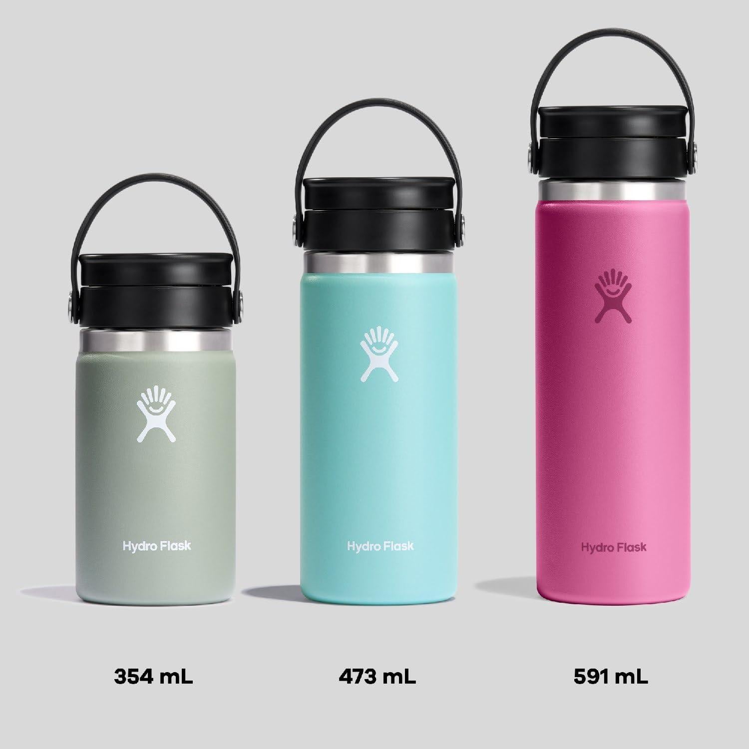 Botella de Agua Aislada Hydro Flask 16 Oz Flex Sip Abeto