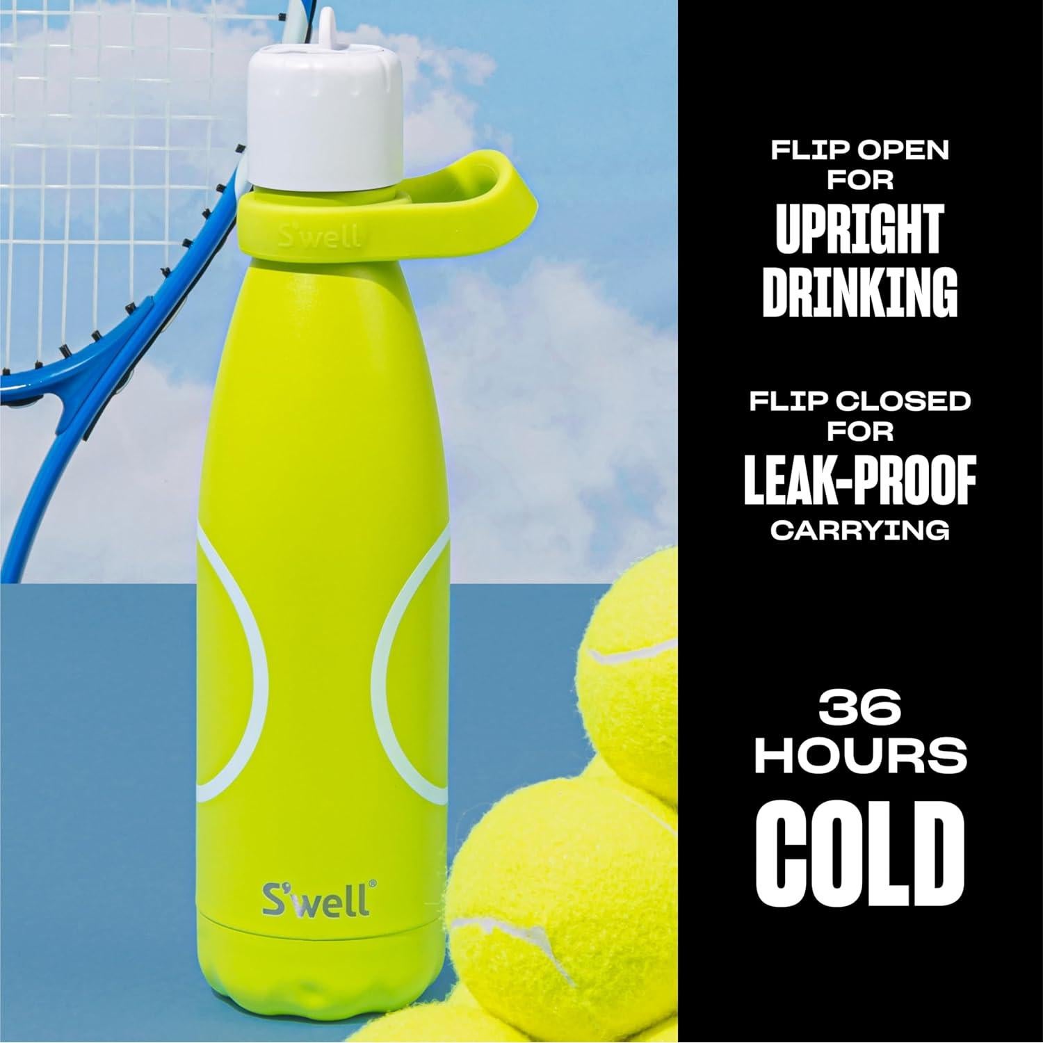 Botella de Agua S'well 500ml Acero Inoxidable Aislada Popote