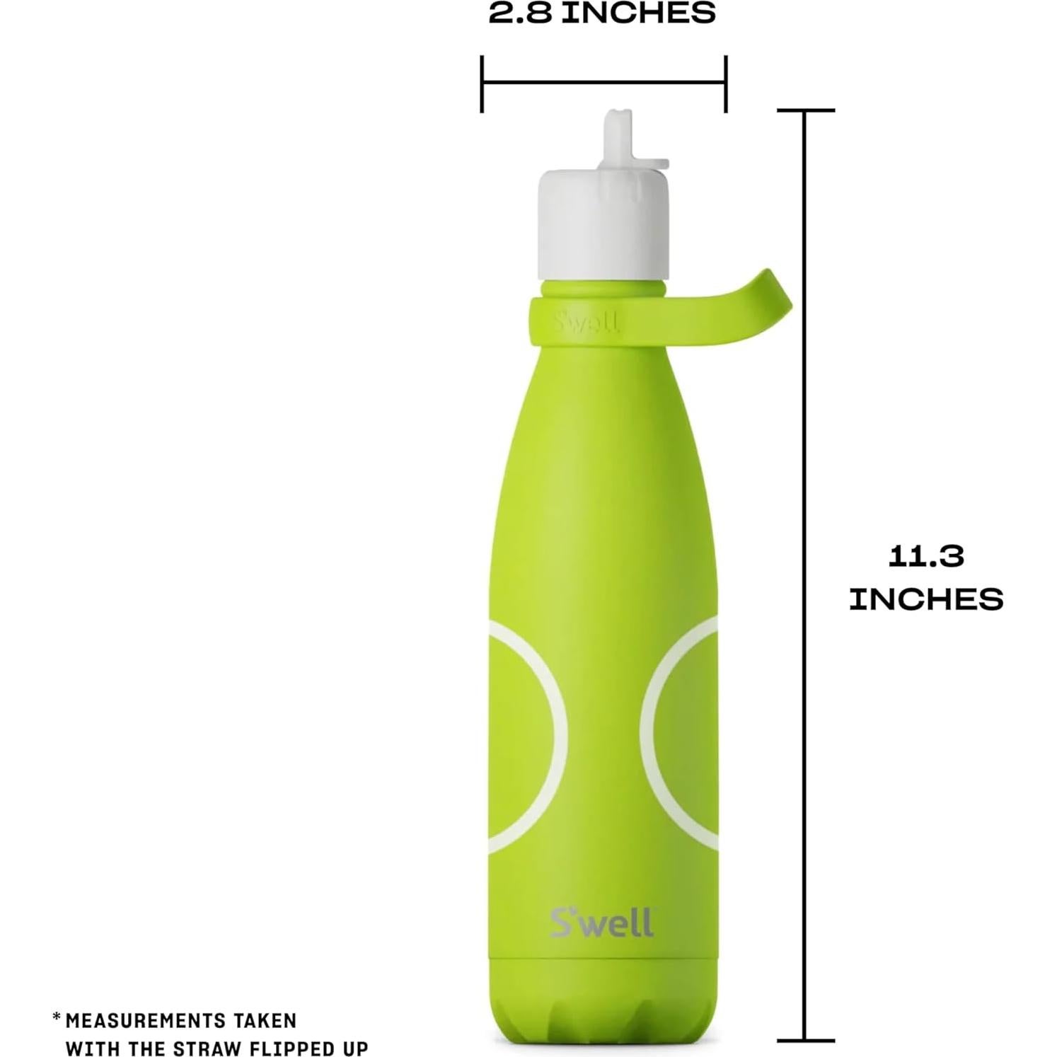 Botella de Agua S'well 500ml Acero Inoxidable Aislada Popote