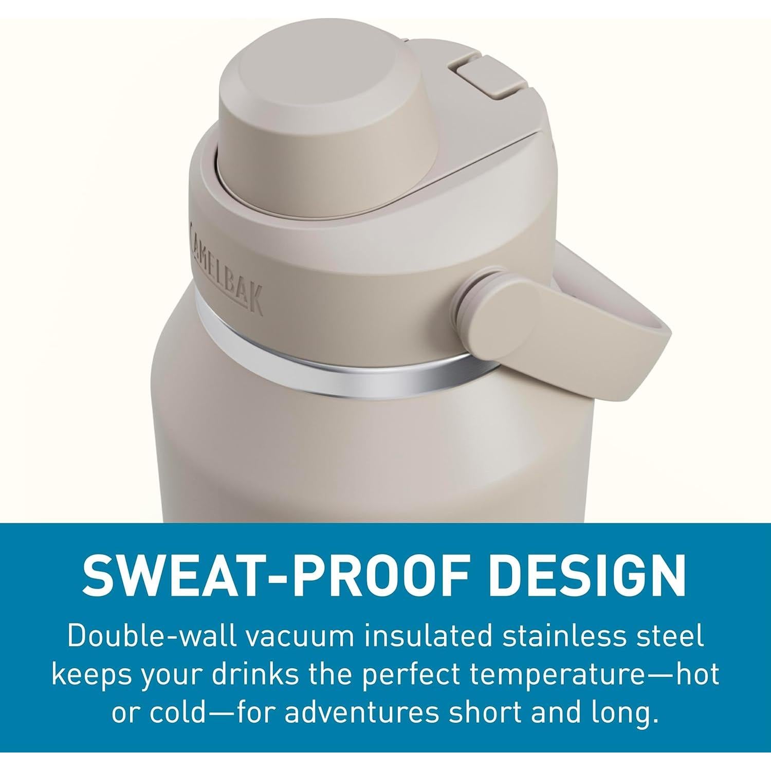 Botella de Agua Aislada CamelBak Thrive Chug 1.18L Piedra