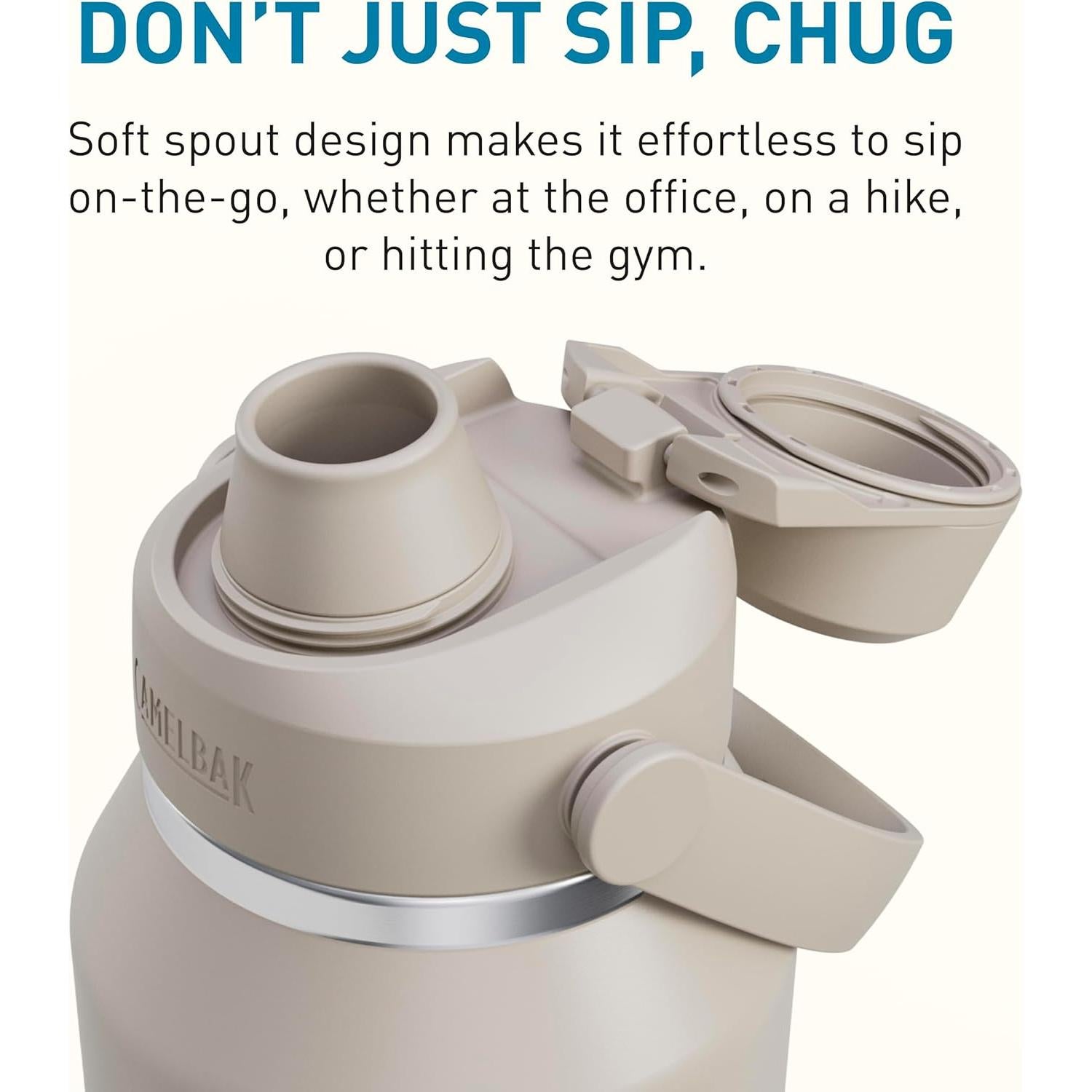 Botella de Agua Aislada CamelBak Thrive Chug 1.18L Piedra