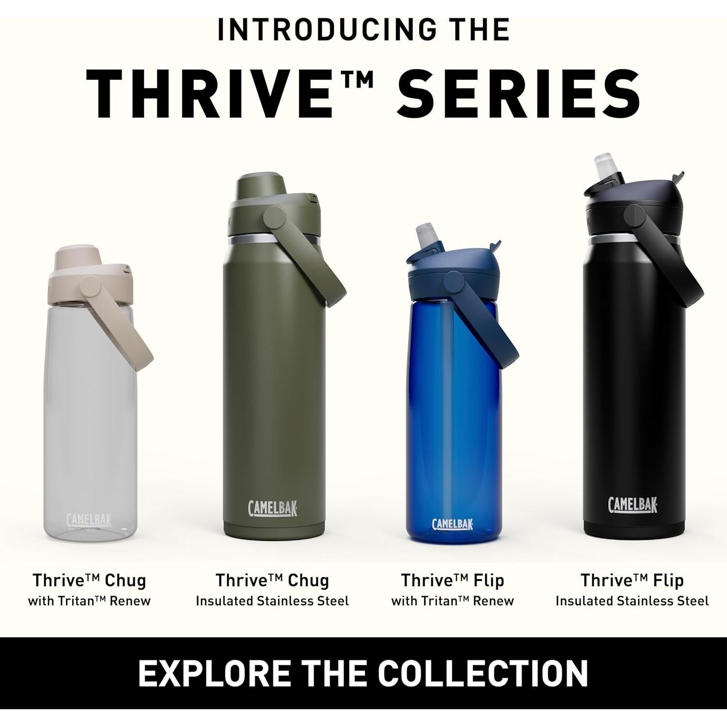 Botella de Agua Aislada CamelBak Thrive Chug 1.18L Piedra