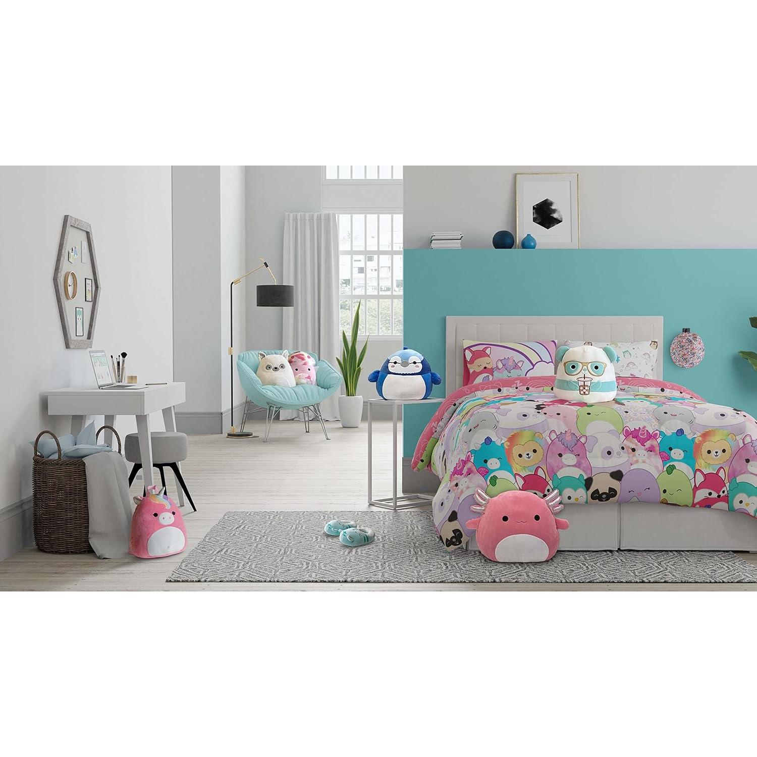 Conjunto de Ropa de Cama Franco Squishmallows 7 Piezas Queen