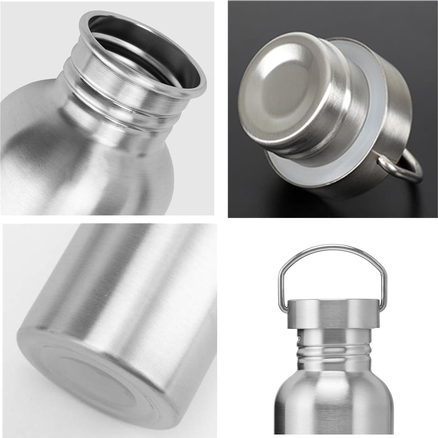 Set de 2 Botellas de Agua Deportivas LyyGuanYoo 750ml Acero Inoxidable