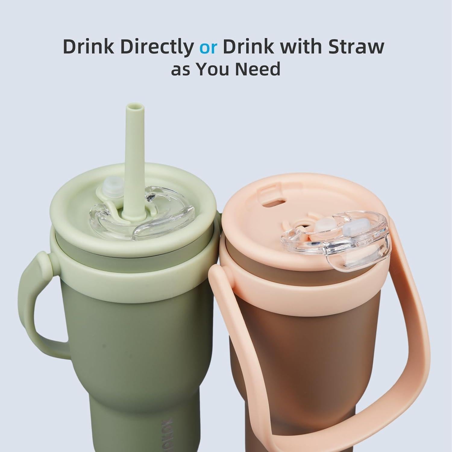 Vaso de Viaje Aislado BJPKPK 30 Oz Acero Inoxidable con Asa