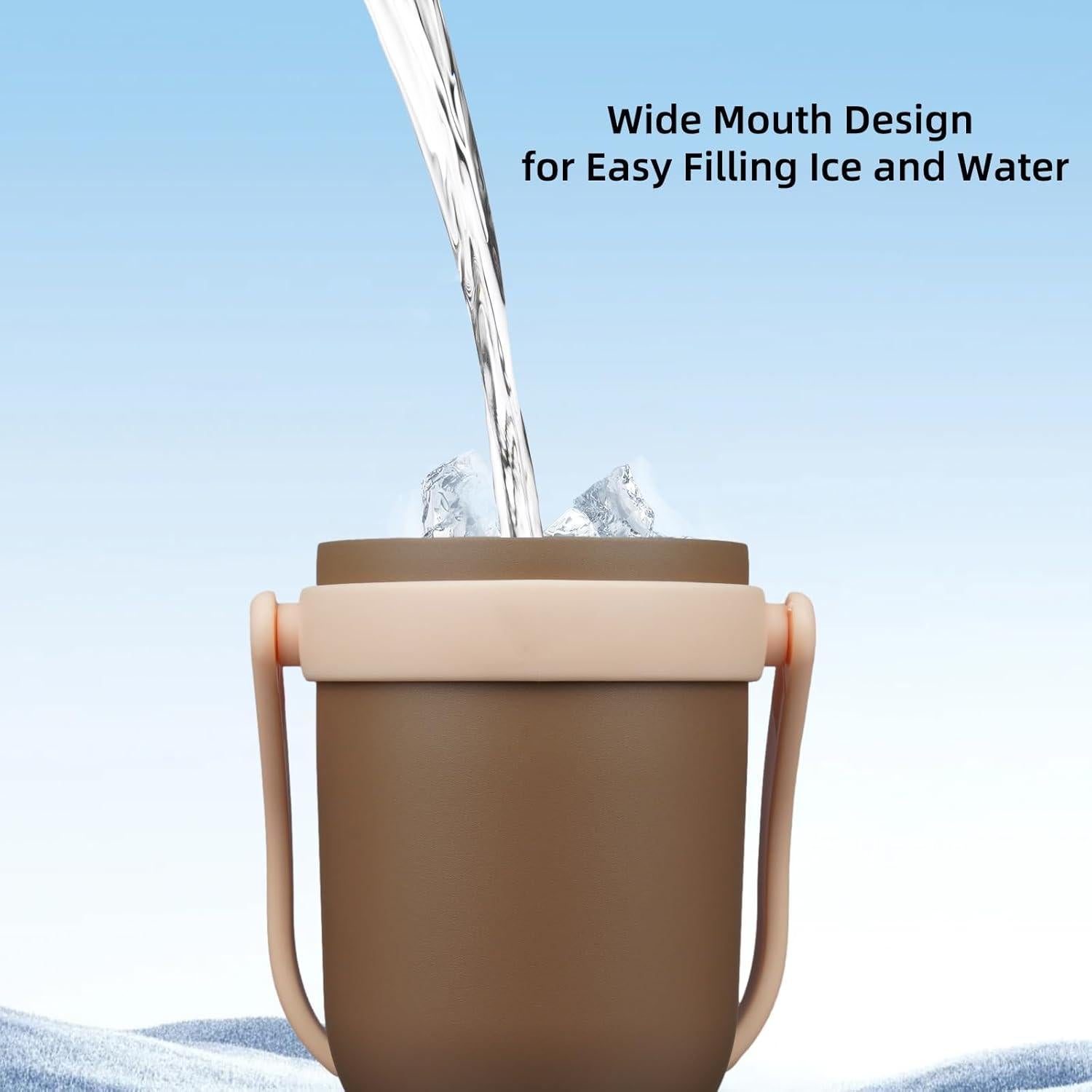 Vaso de Viaje Aislado BJPKPK 30 Oz Acero Inoxidable con Asa