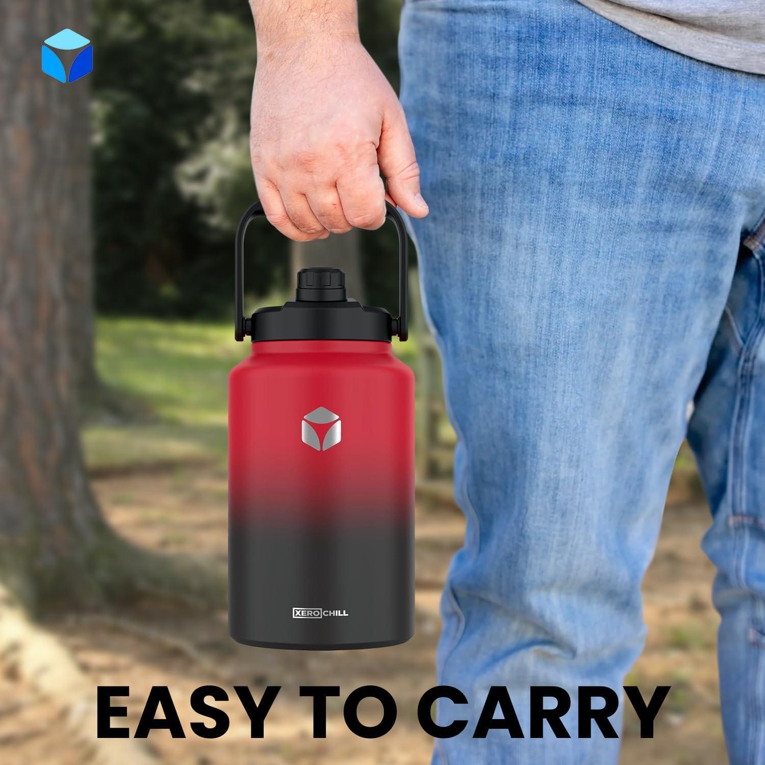 Botella de Agua Aislada Xero Chill 128 oz Acero Inoxidable