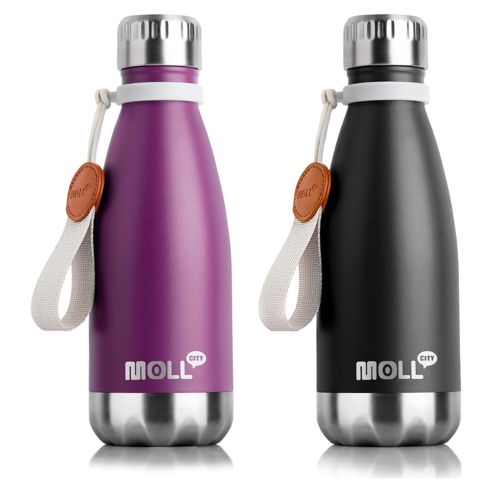 Botella de Agua Reutilizable Mollcity 355 ml Aislada Púrpura