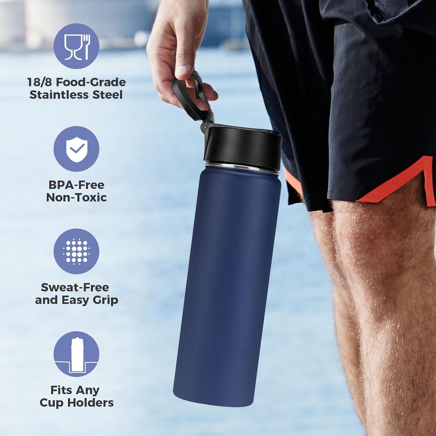 Botellas de Agua Aisladas Neihepal 22 oz Acero Inoxidable 8 Paquete