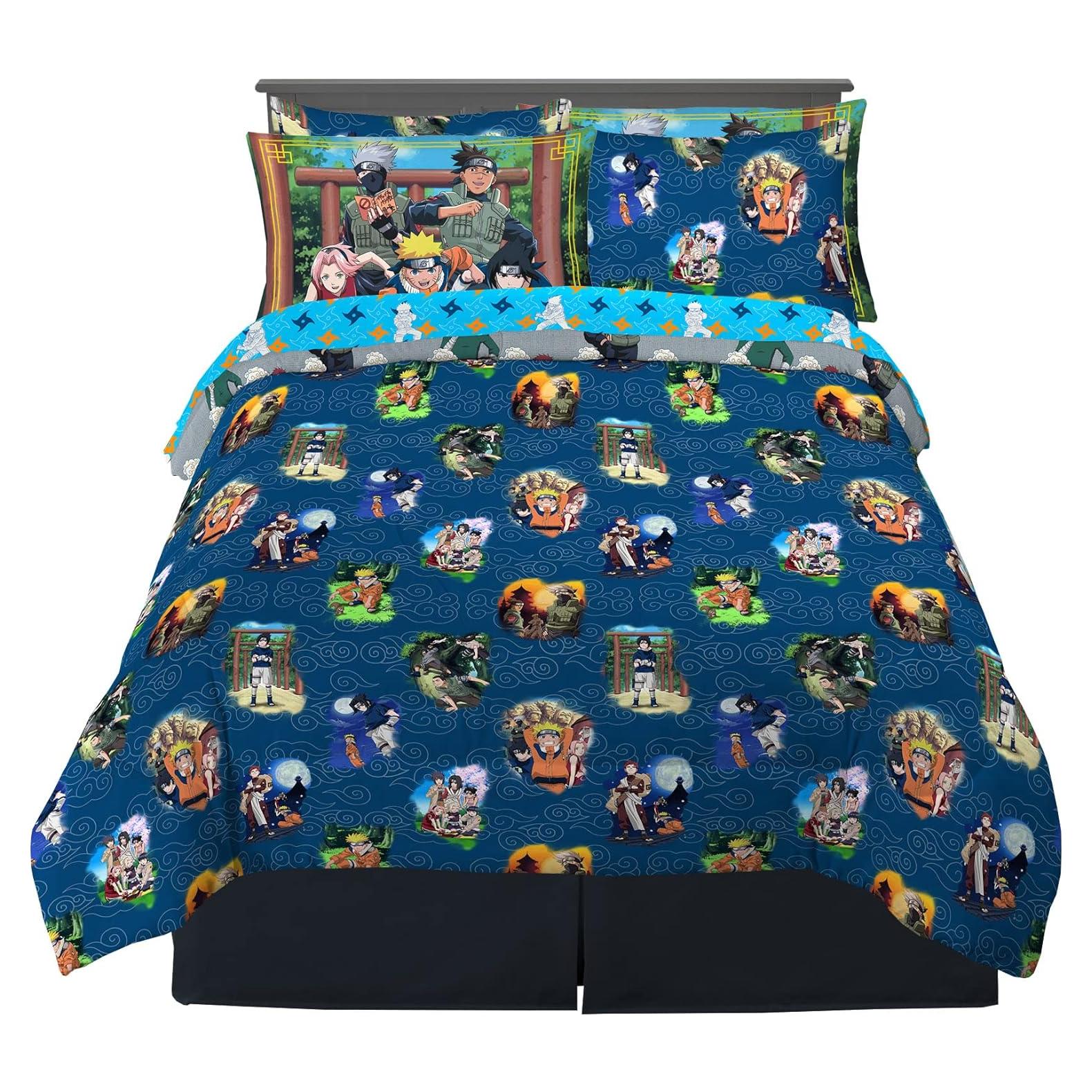 Juego de cama Naruto Franco 7 piezas microfibra suave