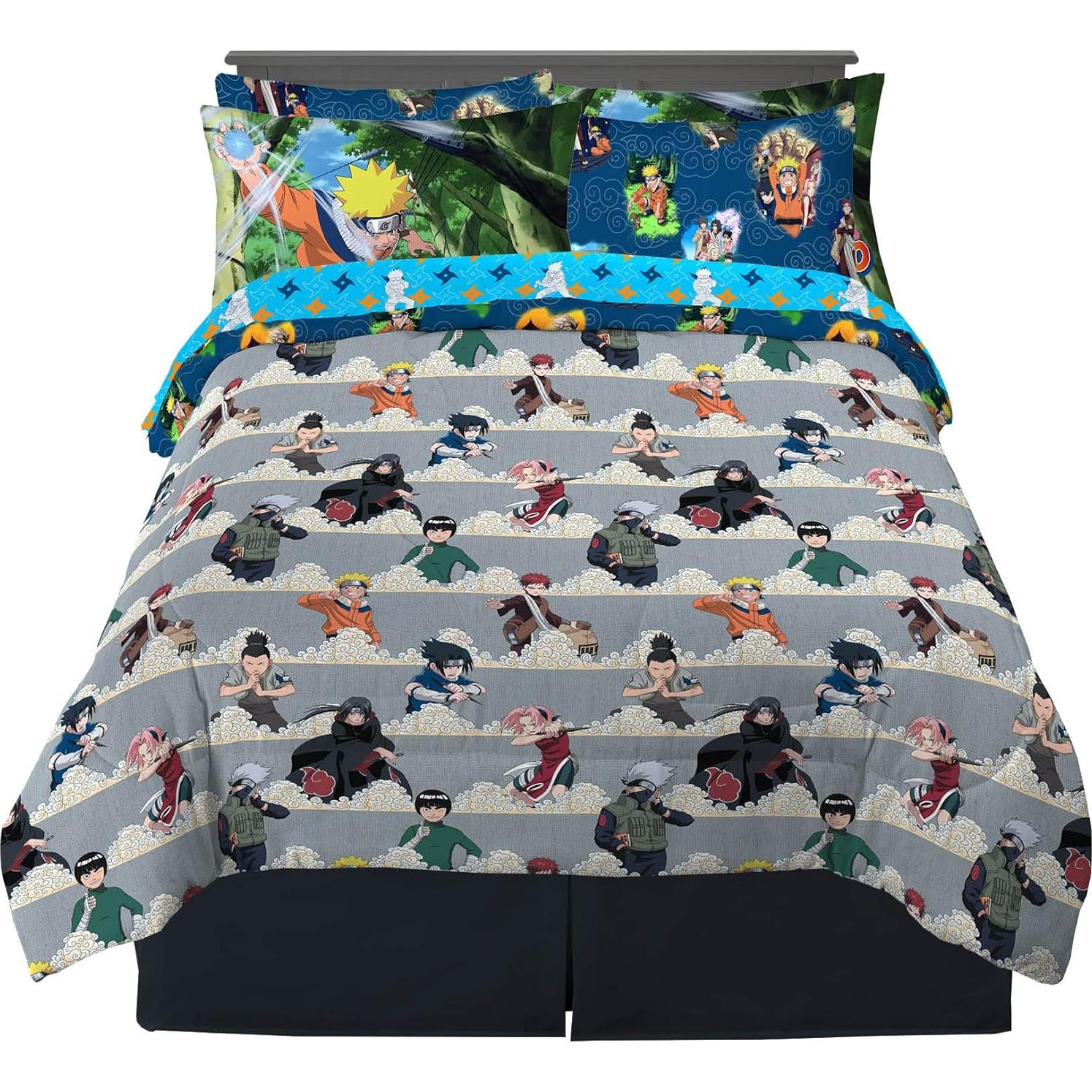 Juego de cama Naruto Franco 7 piezas microfibra suave