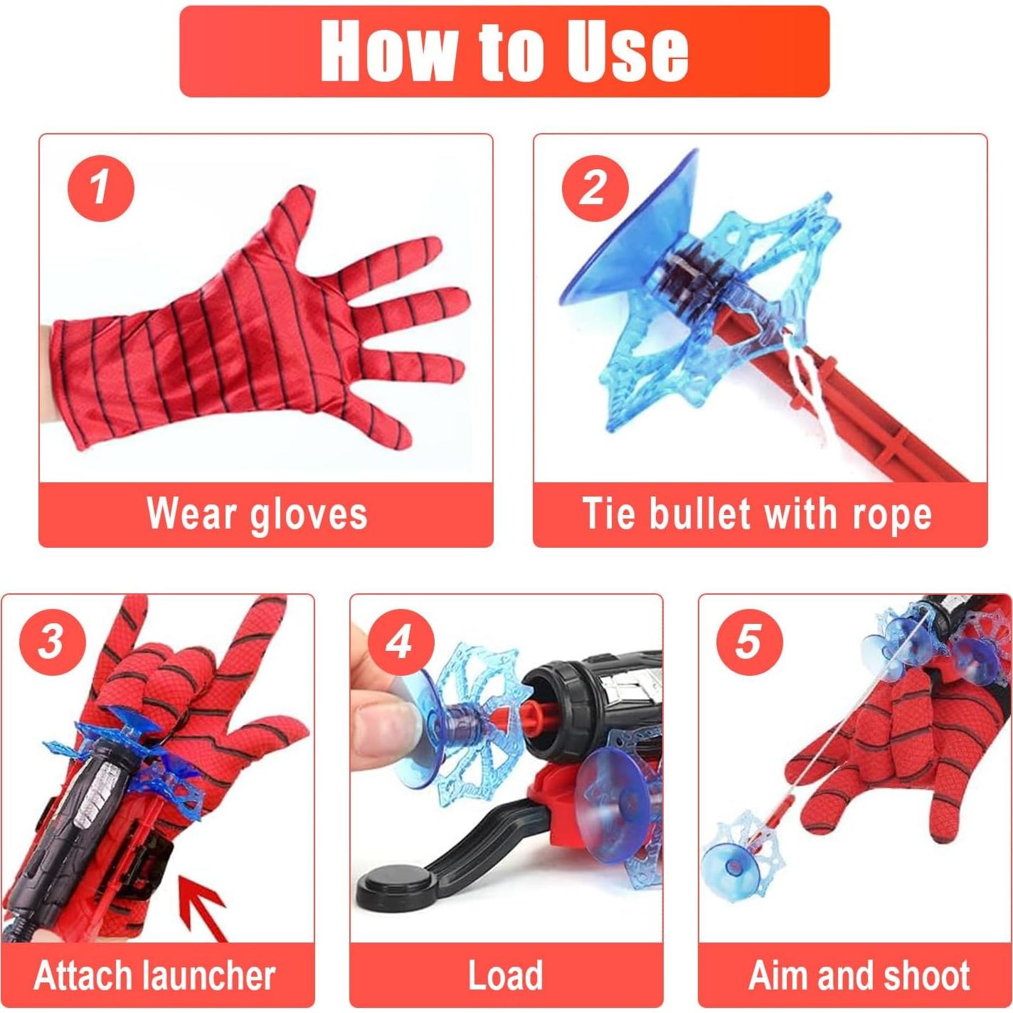 Lanzadores de Telaraña YUETIANE para Niños - 2 Paquetes