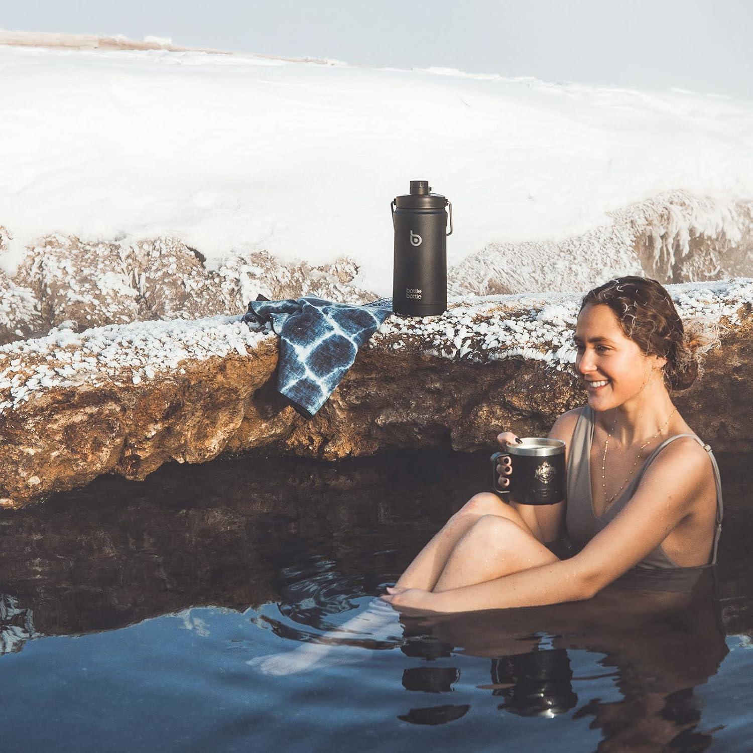 Botella de Agua Aislada 1.81L BOTELLA BOTELLA con Pajilla