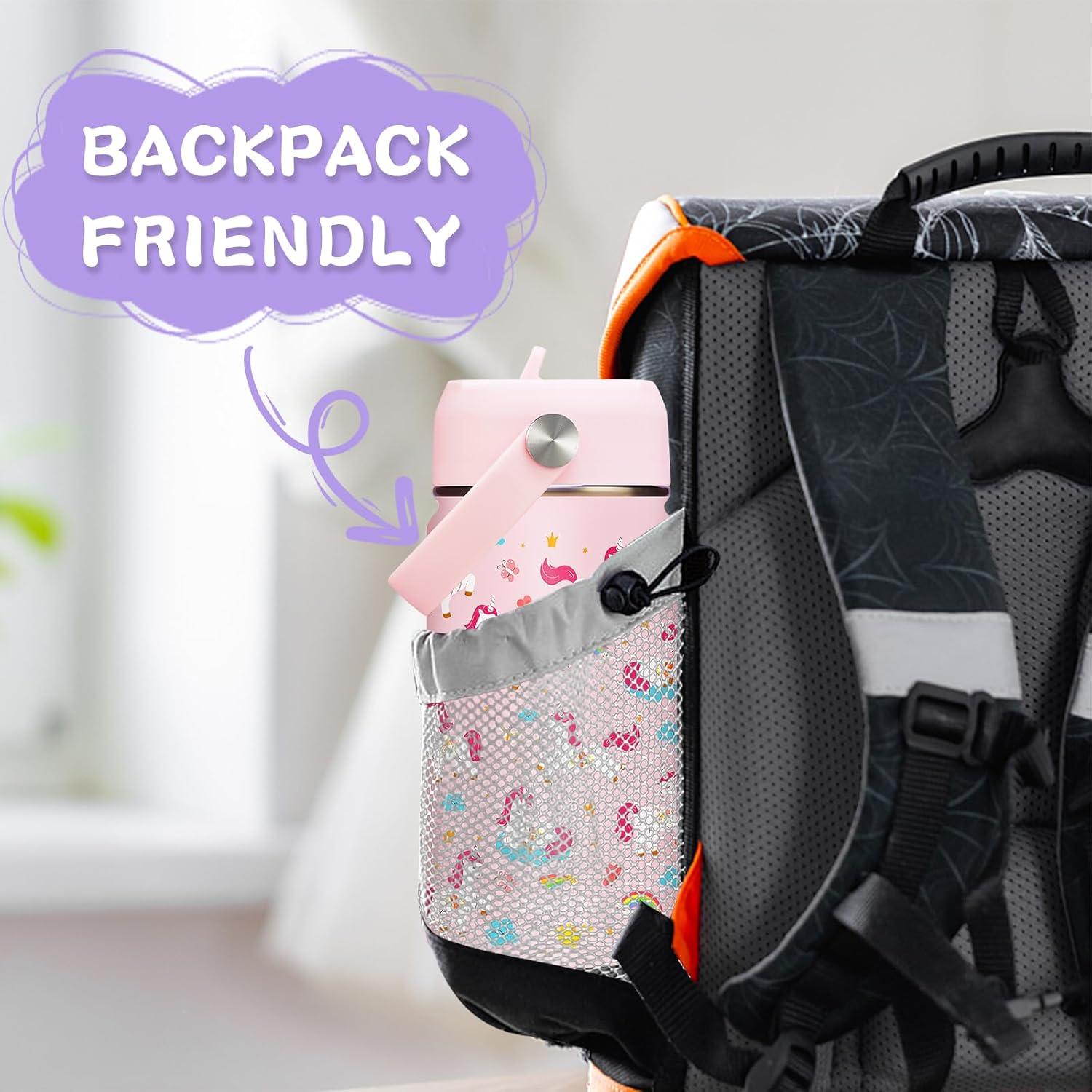 Botella de Agua Aislada DIGJUPER 340ml Unicornio Rosa