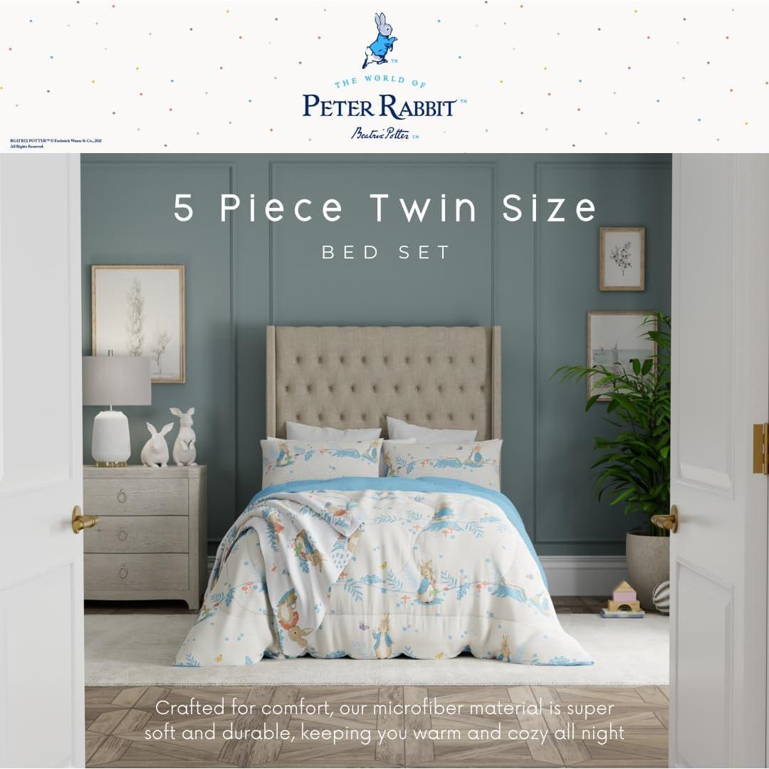 Juego de Cama Franco Peter Rabbit 5 Piezas Individual