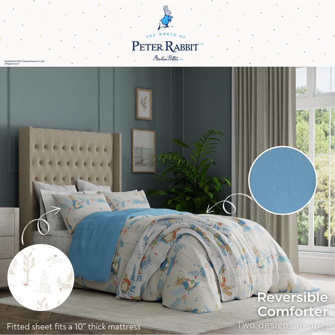 Juego de Cama Franco Peter Rabbit 5 Piezas Individual
