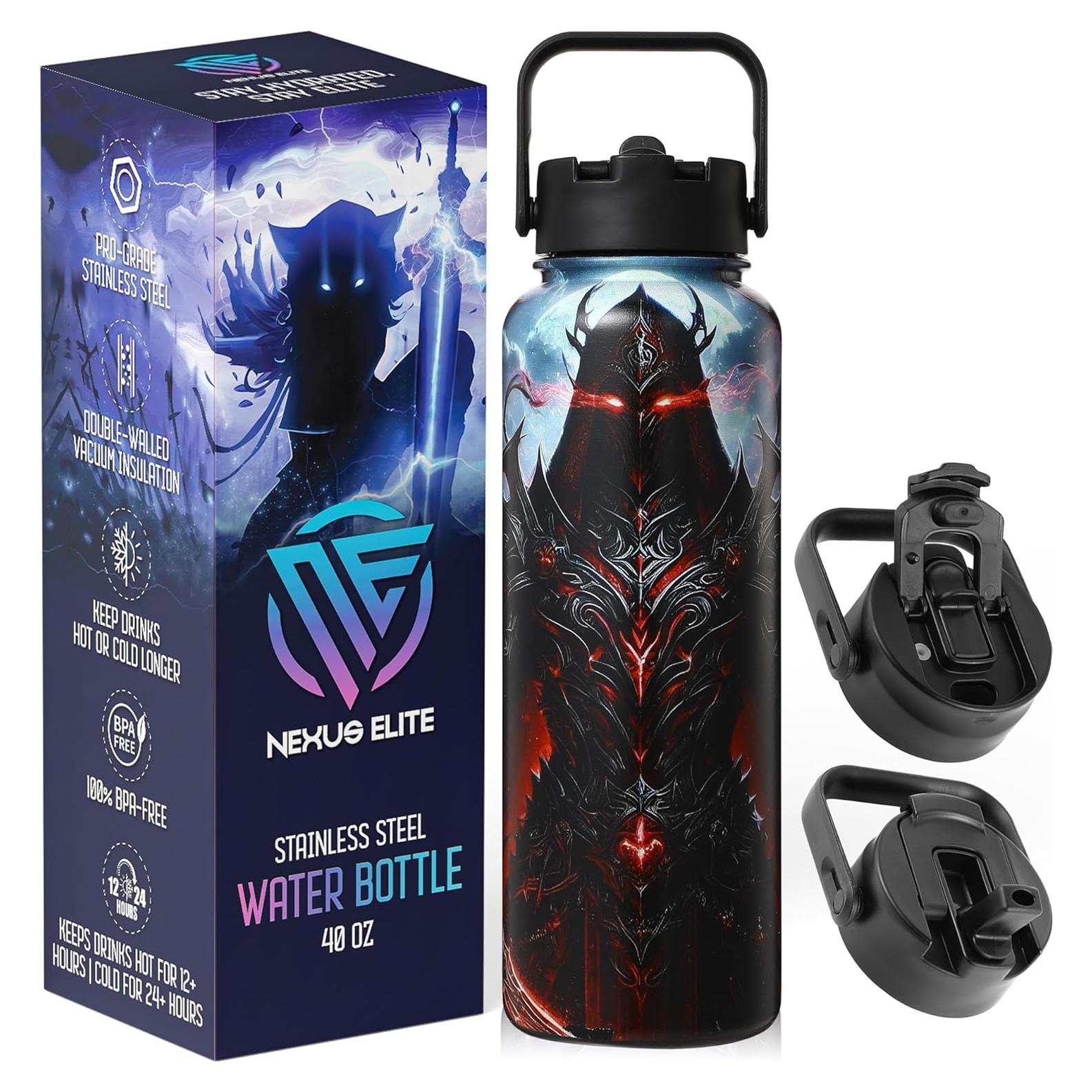 Botella de Agua Aislada 1.13L Nexus Elite - Acero Inoxidable