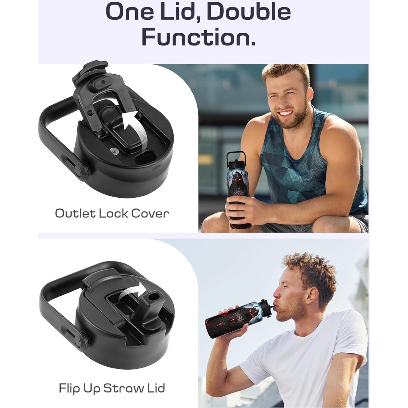 Botella de Agua Aislada 1.13L Nexus Elite - Acero Inoxidable