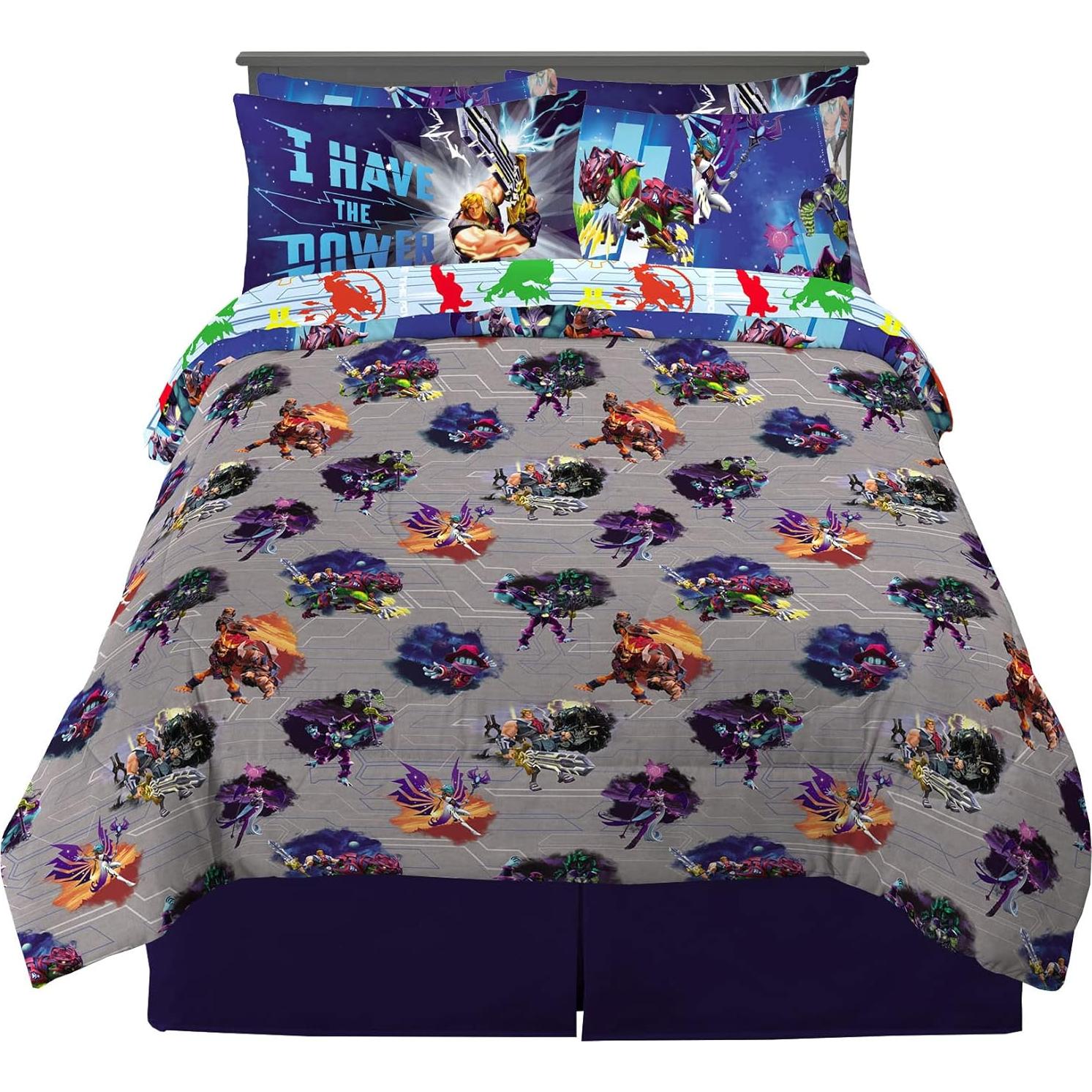 Conjunto Ropa de Cama Franco 7 Piezas He-Man Microfibra