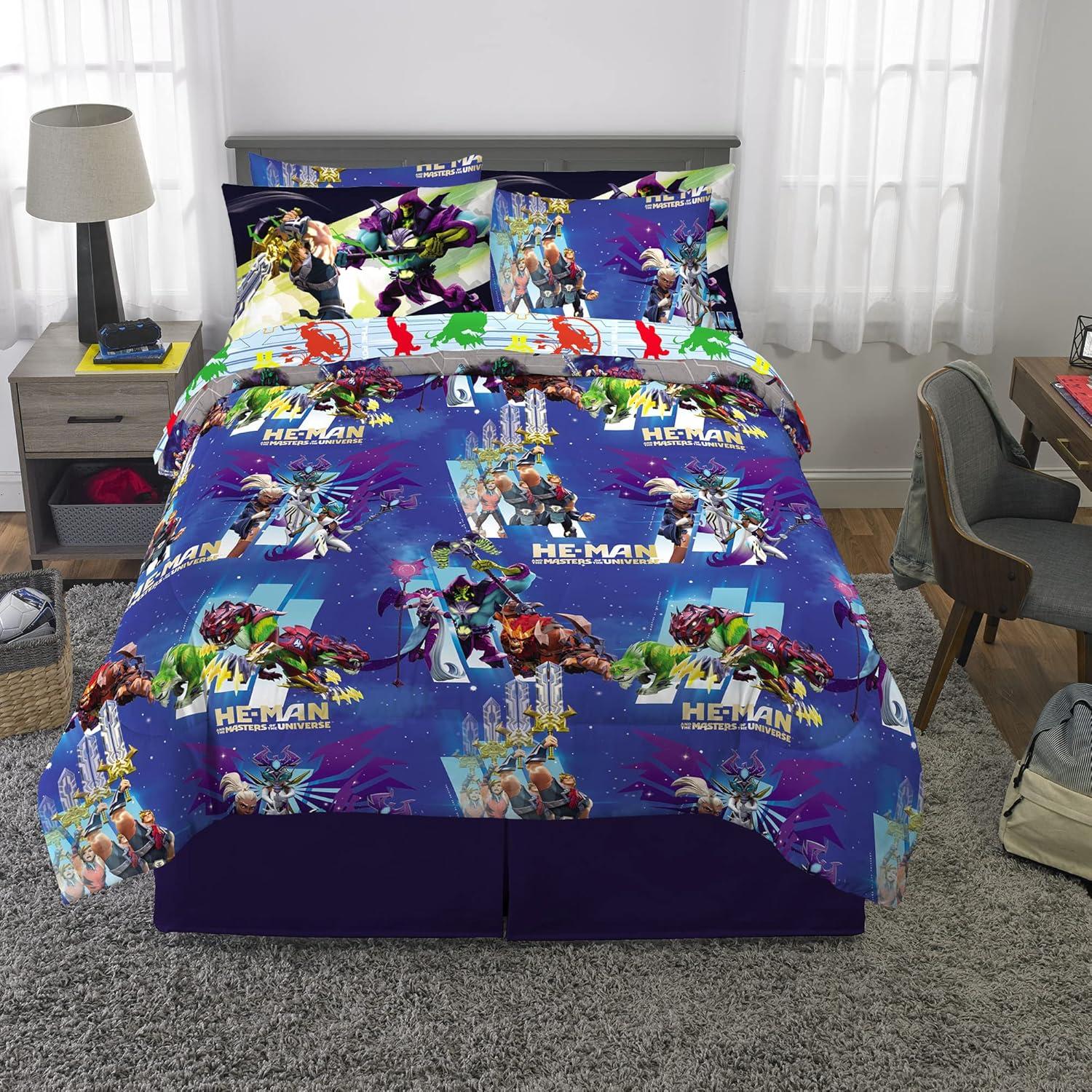 Conjunto Ropa de Cama Franco 7 Piezas He-Man Microfibra