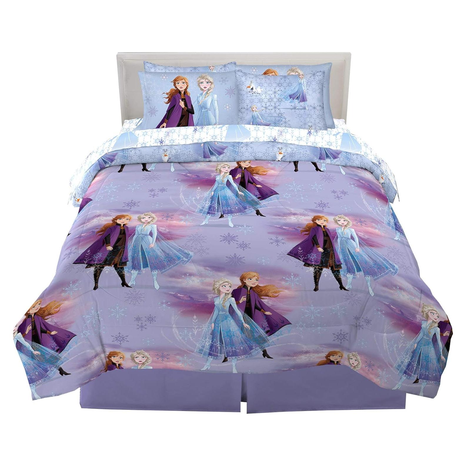 Conjunto de Ropa de Cama Disney Frozen 2 7 Piezas Franco