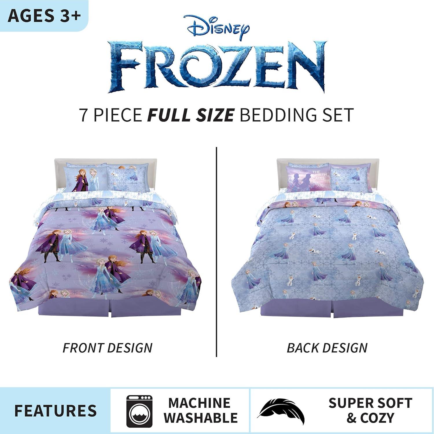 Conjunto de Ropa de Cama Disney Frozen 2 7 Piezas Franco