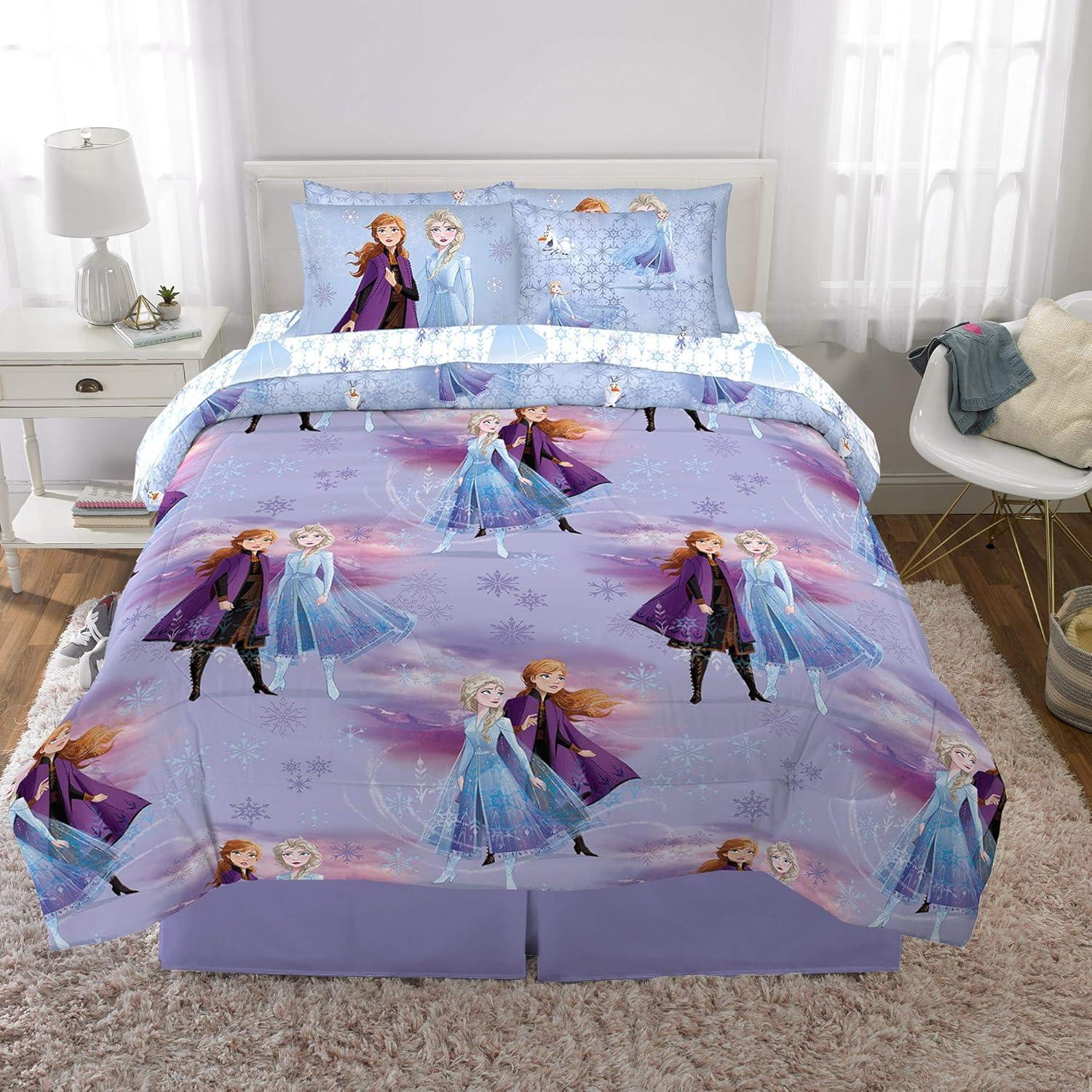 Conjunto de Ropa de Cama Disney Frozen 2 7 Piezas Franco
