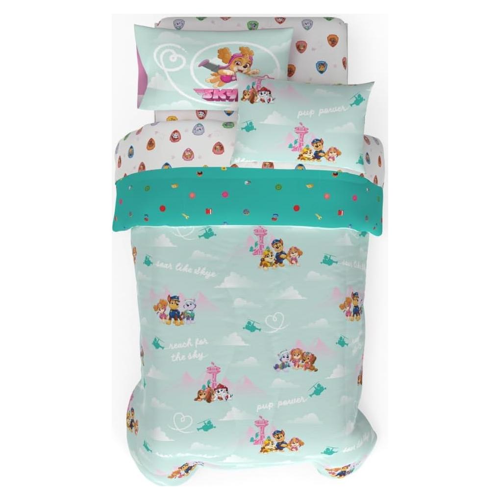 Juego de Ropa de Cama Franco Paw Patrol Skye 5 Piezas Individual