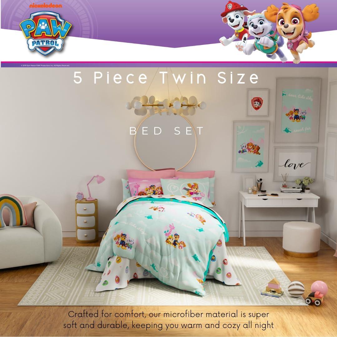 Juego de Ropa de Cama Franco Paw Patrol Skye 5 Piezas Individual