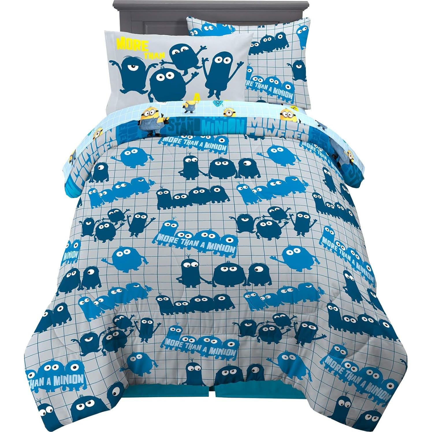 Juego de Ropa de Cama Franco Minions 5 Piezas Twin