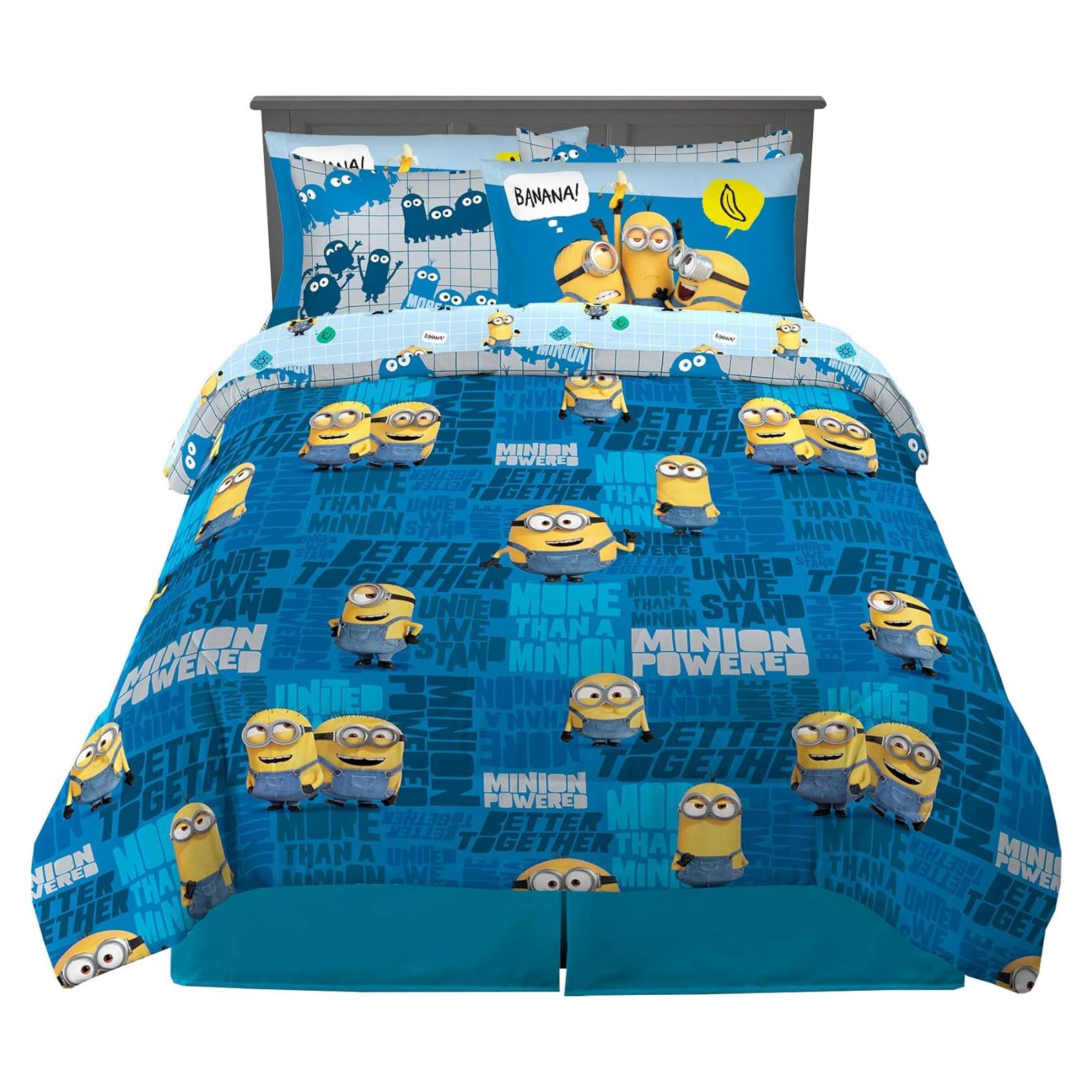 Juego de Cama Franco 7 Piezas Minions Reversible