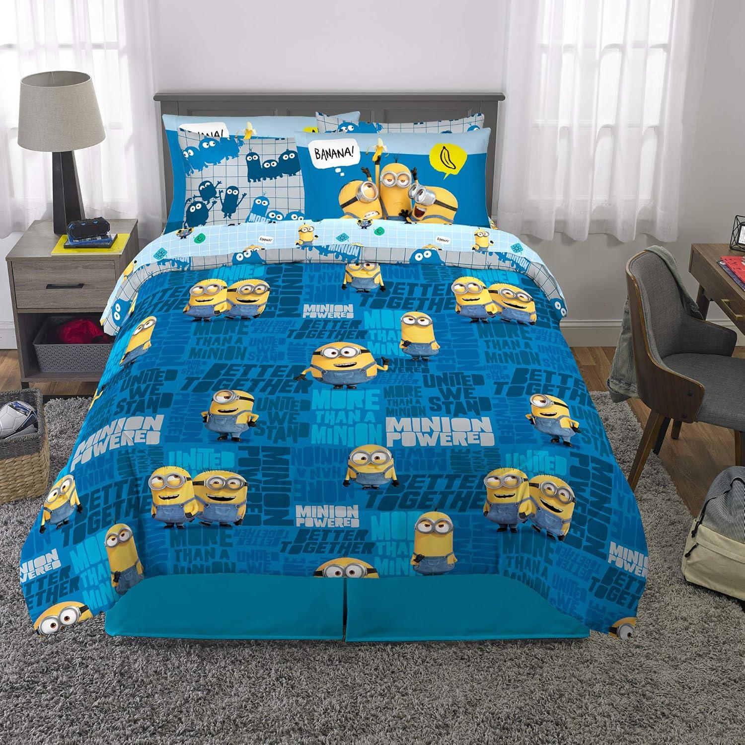 Juego de Cama Franco 7 Piezas Minions Reversible