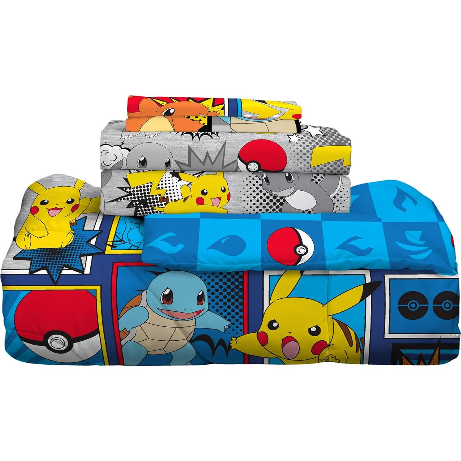 Juego de Cama Pokémon Franco 7 Piezas Tamaño Queen