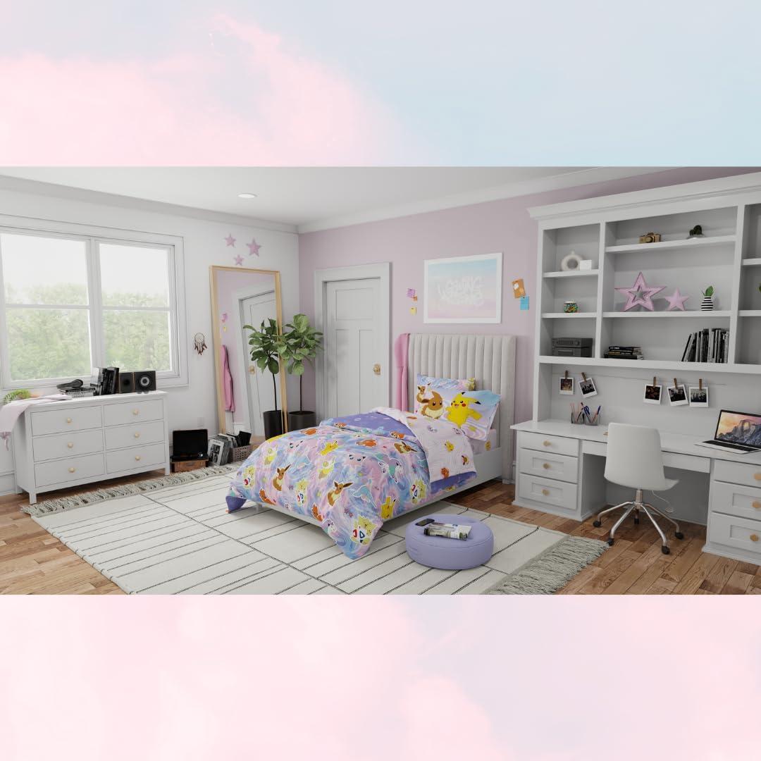 Juego de Cama Pokemon Chica Franco 5 Piezas Individual