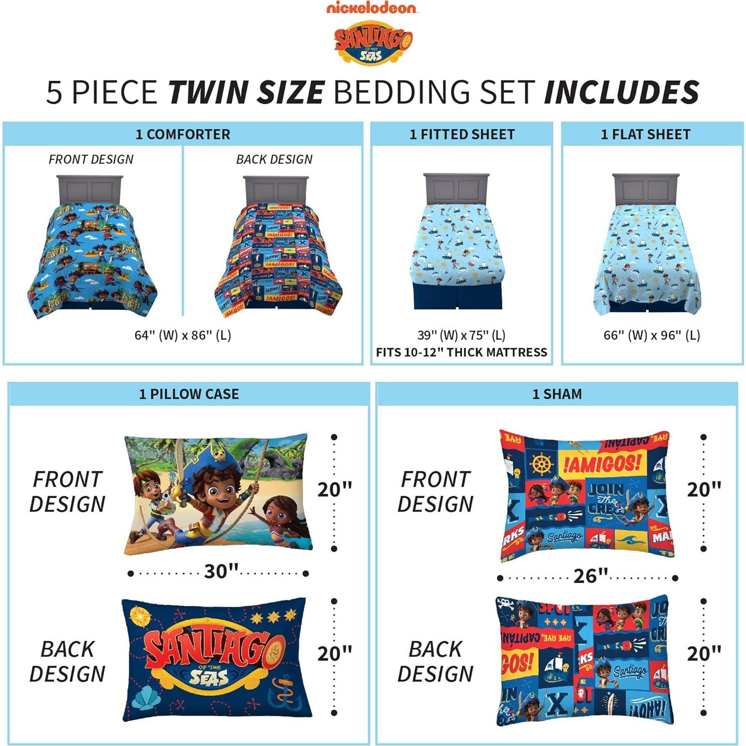 Juego de Ropa de Cama Franco Kids 5 Piezas Santiago