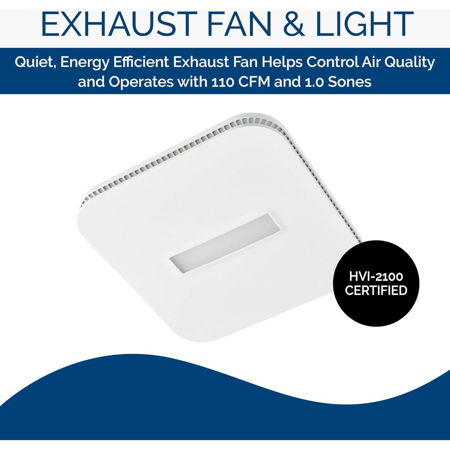 Ventilador de Escape Broan-NuTone AE110LK 110 CFM LED Blanco