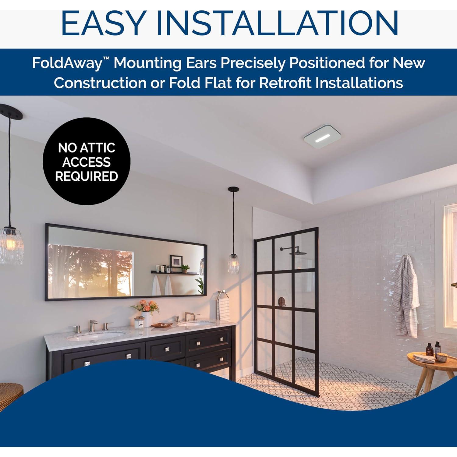 Ventilador de Escape Broan-NuTone AE110LK 110 CFM LED Blanco