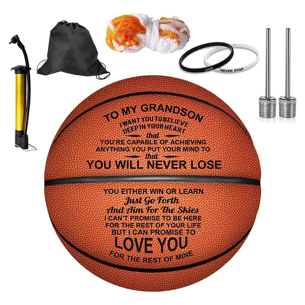 Balón de Baloncesto Personalizado KWOOD 29.5" Cuero Sintético