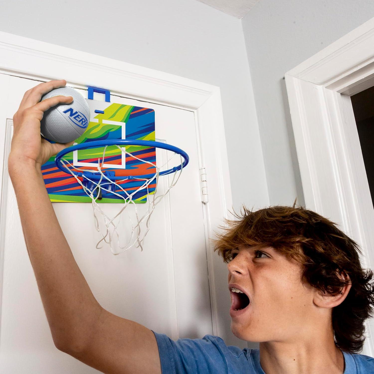 Aro de Baloncesto Mini Nerfoop Nerf - Juego Interior Azul