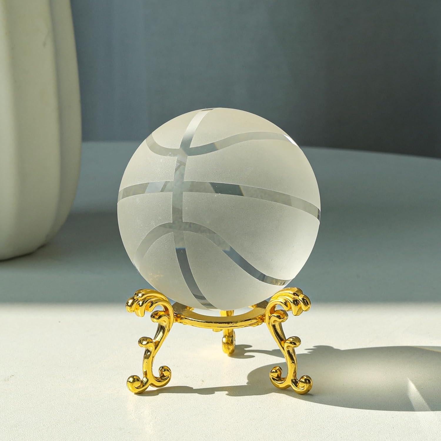 Bola de Cristal Baloncesto LONGWIN 60mm con Soporte Metal