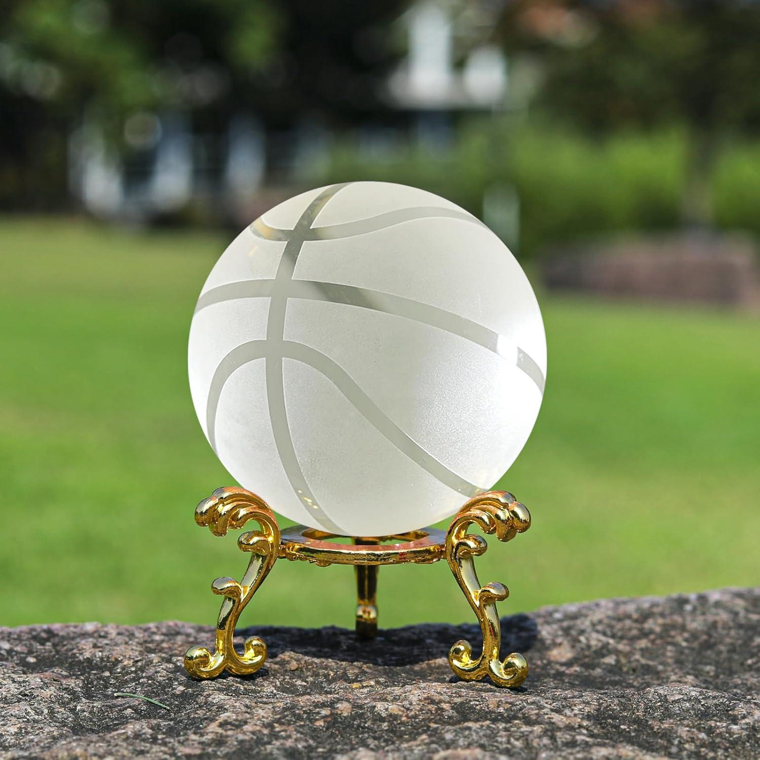 Bola de Cristal Baloncesto LONGWIN 60mm con Soporte Metal