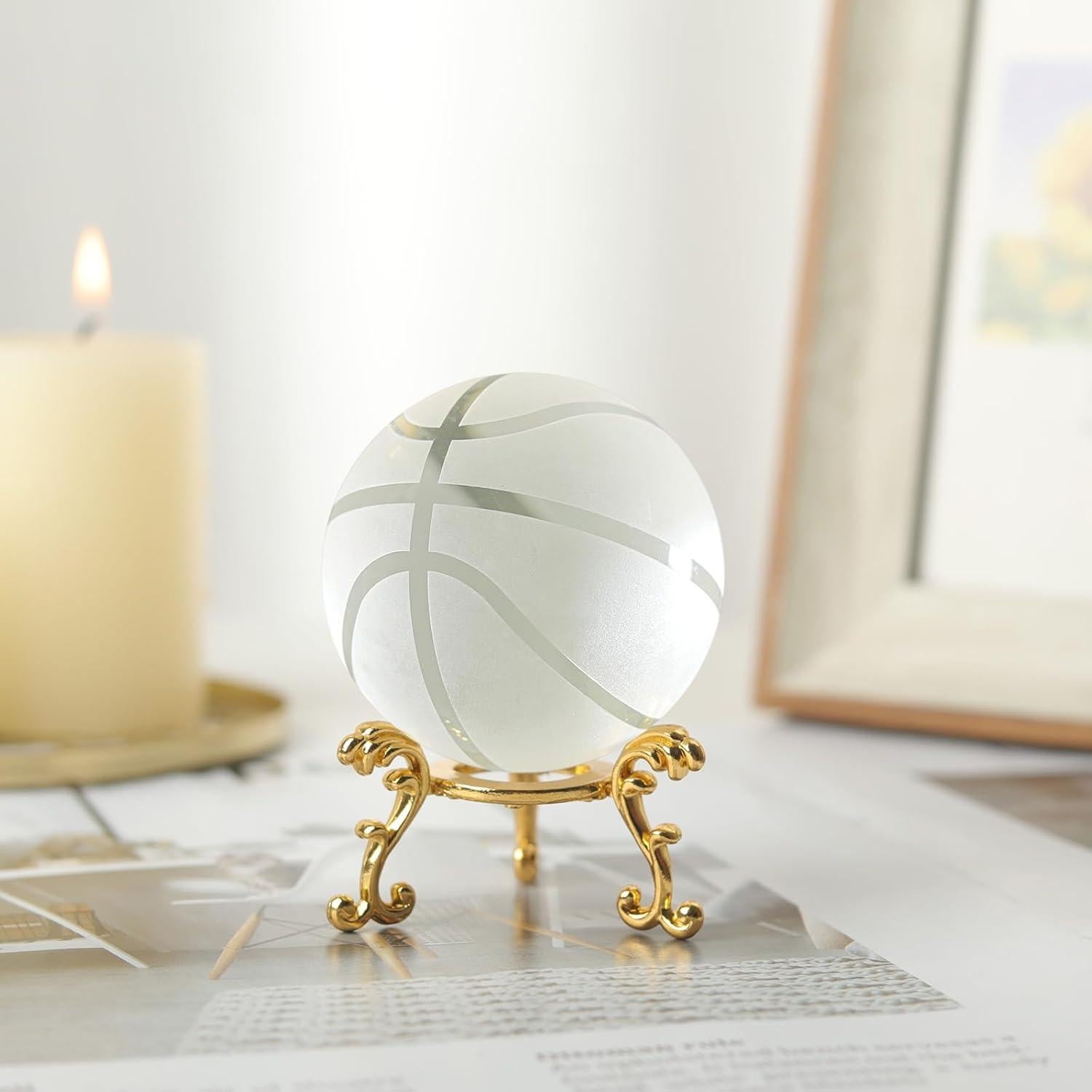 Bola de Cristal Baloncesto LONGWIN 60mm con Soporte Metal