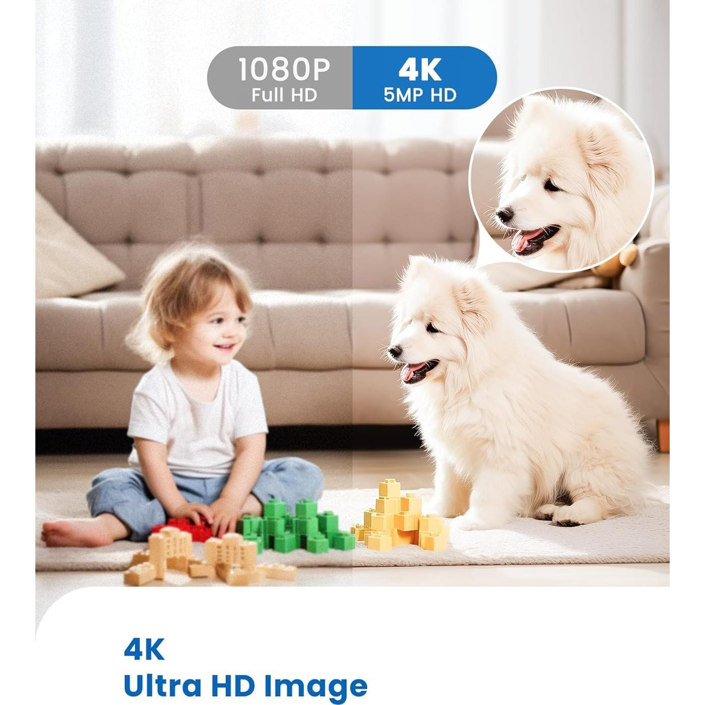 Cámara de Seguridad Inalámbrica 4K RXIMA Mini HD 150°