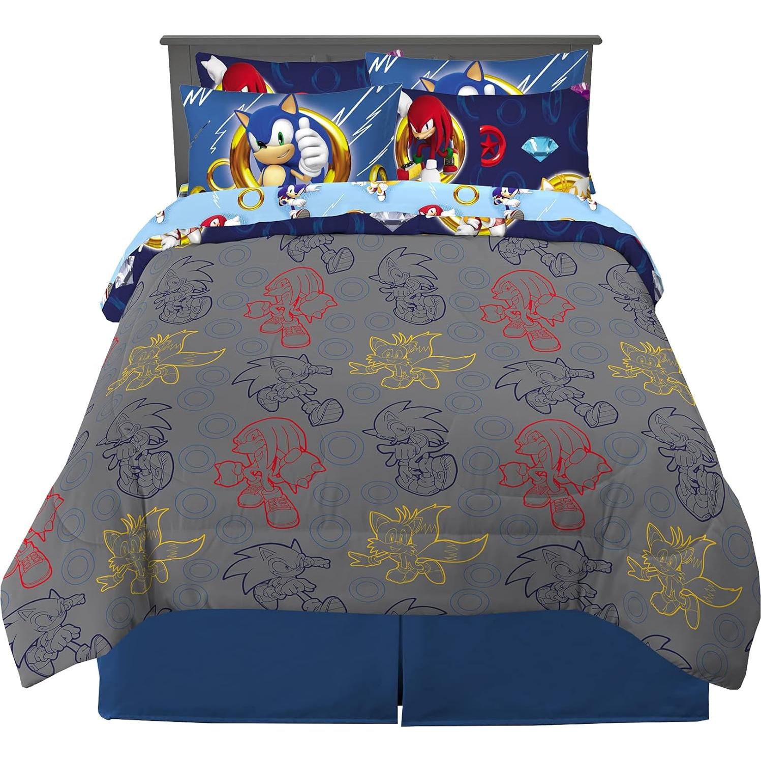 Juego de Cama Franco 7 Piezas Sonic The Hedgehog
