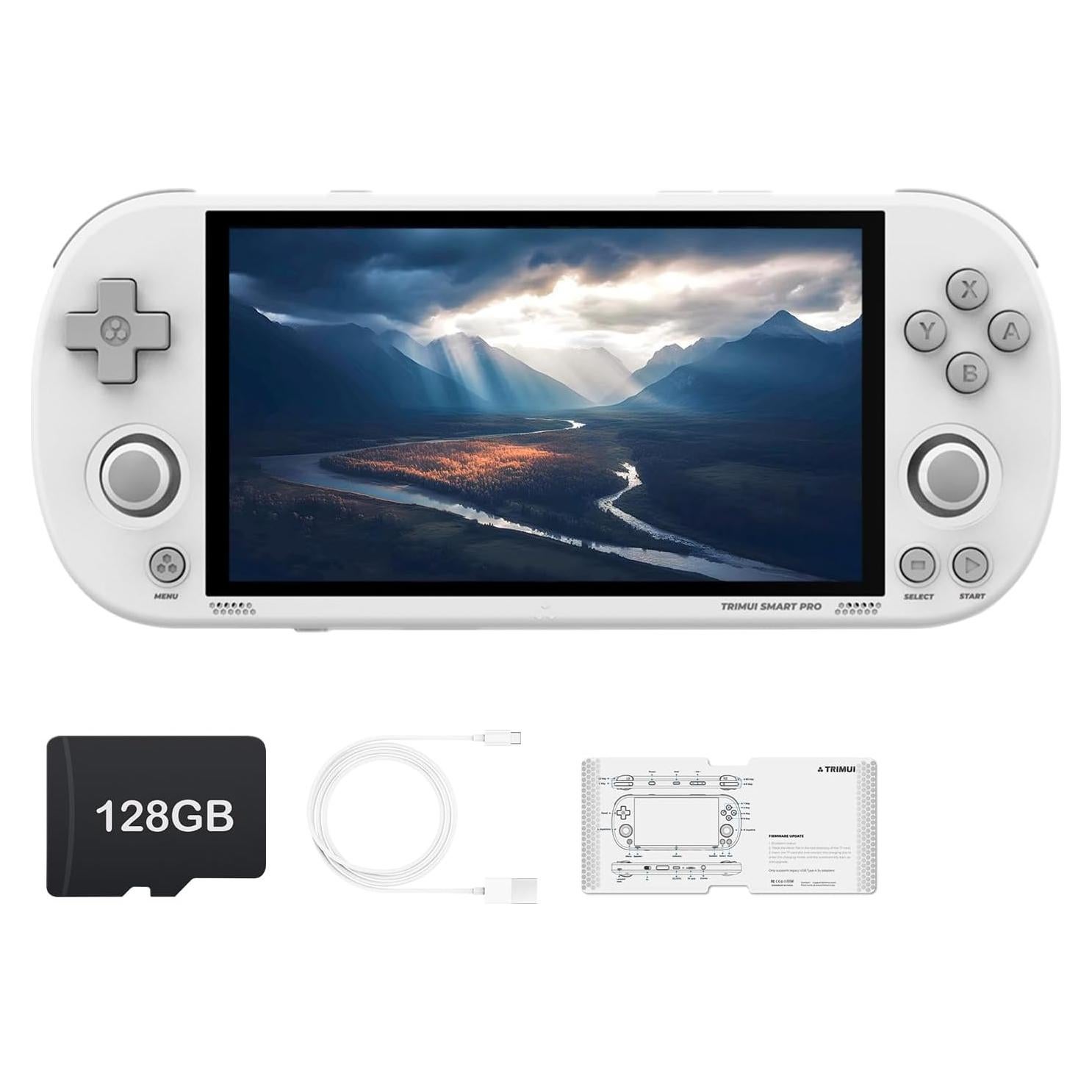 Consola de Juegos de Mano Trimui Smart Pro 128GB Blanca