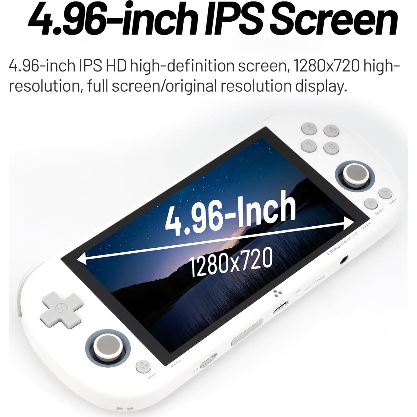 Consola de Juegos de Mano Trimui Smart Pro 128GB Blanca