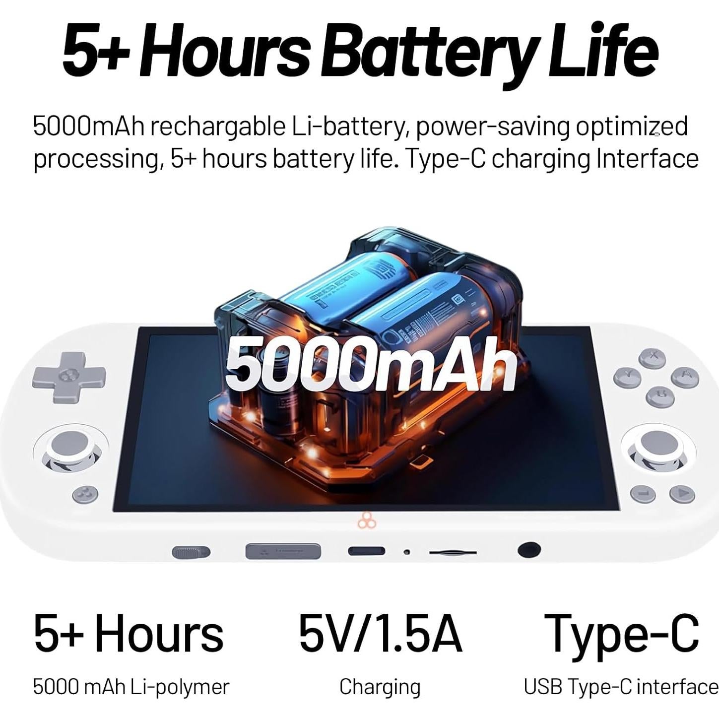 Consola de Juegos de Mano Trimui Smart Pro 128GB Blanca