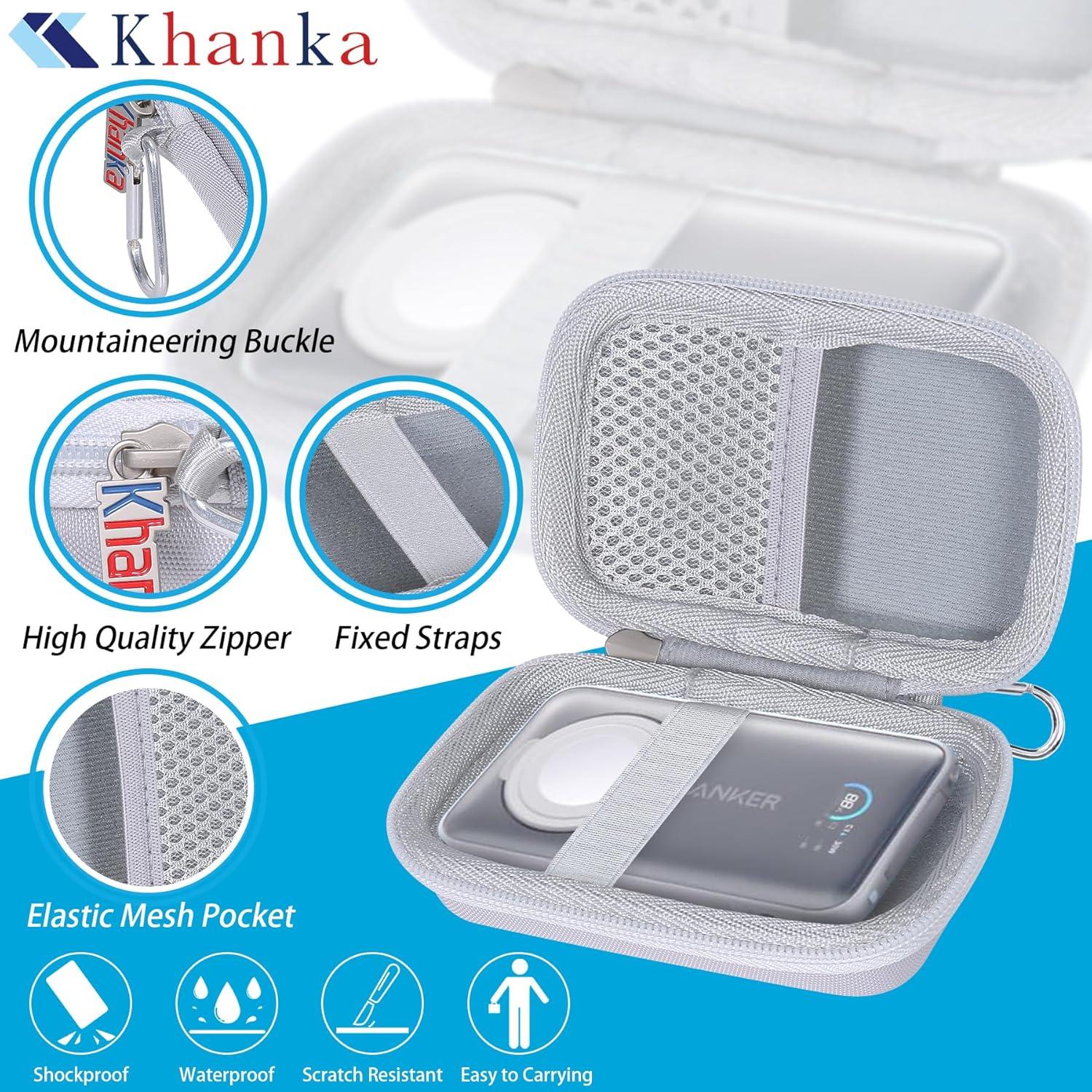 Funda Dura Khanka para Anker MagGo 10K Power Bank Apple Watch