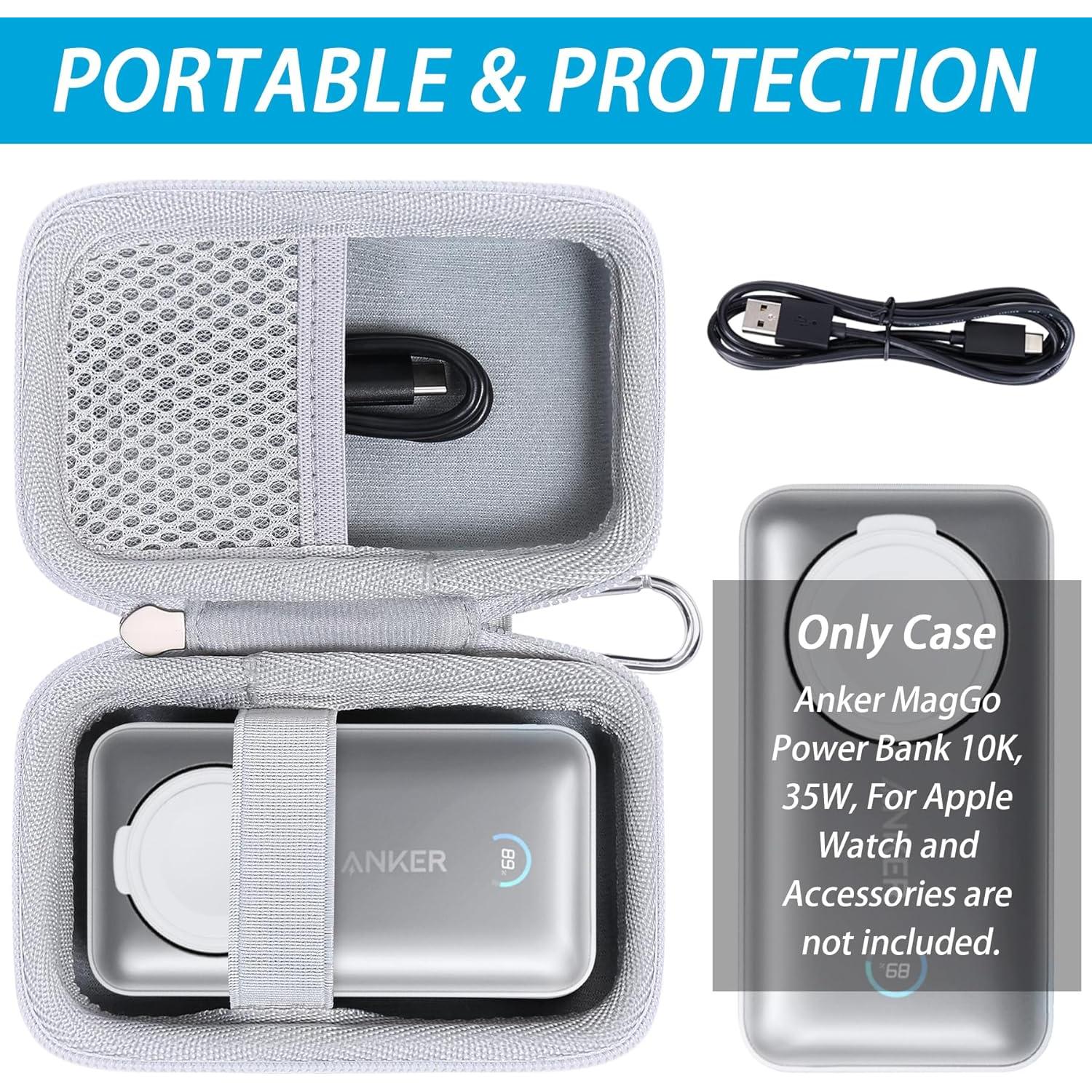 Funda Dura Khanka para Anker MagGo 10K Power Bank Apple Watch