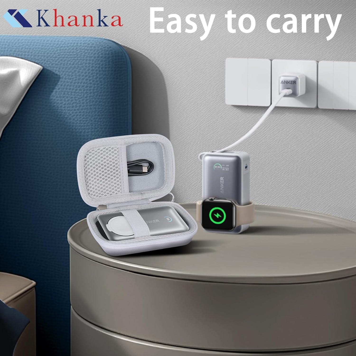 Funda Dura Khanka para Anker MagGo 10K Power Bank Apple Watch